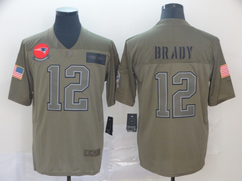 Nike Patriots 12 Tom Brady 2019 Olive Salute To Service Limited Jersey,We sell and wholesale Nike Patriots 12 Tom Brady 2019 Olive Salute To Service Limited Jersey on line form chian!
